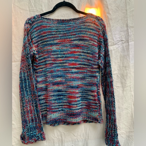 NWT Kitson Brand - I Love My Sweater Size M - multi colour with sequins - Picture 2 of 12